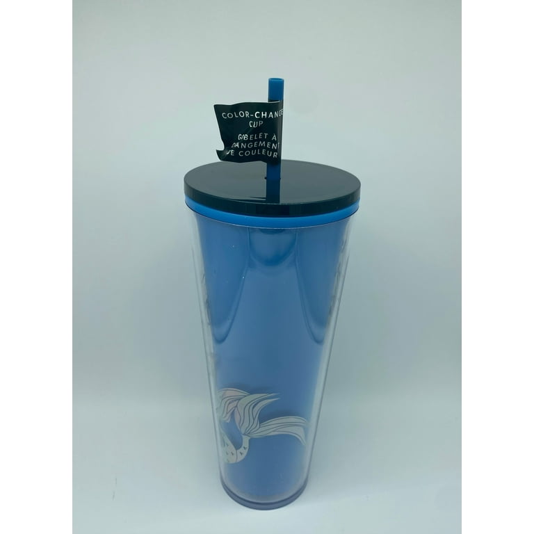 Starbucks Stainless Steel 24-Ounce Double Walled Cold Cup Tumbler Lid 2020  Baby Blue Silver