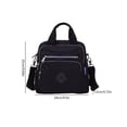 thumbnail image 3 of Bolso bandolera para mujer Mochila de viaje de nylon multifuncional Bolsos (Negro), 3 of 8