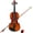 Natural, variant on SolaceHue Acoustic Violin Set for Adults & Students, Full Size Violin with Case, Bow, Rosin, Shoulder Rest & Extra Strings, Solid Wood Fiddle Starter Kit (Blue)