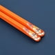 thumbnail image 4 of Palillos reutilizables para alimentos, antideslizantes, con patrón de dibujos animados, vajilla irrompible, utensilios de cocina, 1 par, naranja, 2 estilos Inevent HA010208-02, 4 of 6