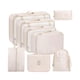 thumbnail image 1 of Kit de accesorios de viaje Qarigey 8 unids/set organizador de maleta Beige, 1 of 6