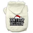thumbnail image 4 of Christmas Pet Dog  Cat Hoodie Screen Printed, "Don't Stop Believin", 4 of 11