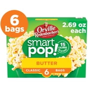 Orville Redenbacher’s Microwave Popcorn, SmartPop! Butter Flavor, 2.7 oz., 6-Count