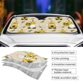 thumbnail image 4 of Kdxio Gnomes Bees And Sunflowers Print Front Windshield Sun Shade,Folding Auto Sunshade for Car Truck SUV-Small, 4 of 7