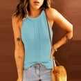 thumbnail image 2 of Birdeem Blouse Sans Manches Décontractée pour Femmes, Col Halter, 2 of 6