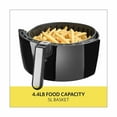 thumbnail image 3 of Bella 5.3 Quart Air Convection Fryer, Black (14679), 3 of 9