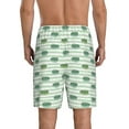 thumbnail image 3 of Easygdp Cute Crocodile Men's Short Pajama Pants, Sleep Shorts, Household Pants, Casual Pants with Pockets - Small, 3 of 9