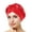 Red, variant on Under $ 5 Black Baseball Caps Polyester Muslim Hat Chemo Cancer Head Hat Cap Ethnic Pre-Tied Twisted Braid Hair Cover Wrap Headwear