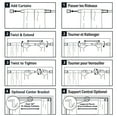 thumbnail image 5 of Easy Up Heavy Duty Adjustable Tension Window Curtain Rod, Assorted Colors, 5 of 5