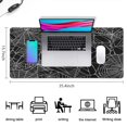 thumbnail image 5 of Long Mouse Pads for Desk,Halloween Spider Web Pattern Desk Mats on Top Of Desks, Desk Mouse Pad Extra Large with 3mm Non-Slip Base and Stitched Edge for Gaming,Office,Work,Home 35.4x15.7in, 5 of 5