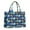 DarkBlue Cartoon Dinosaurs, variant on Large Capacity Tote Bag,DarkBlue Cartoon Dinosaurs Pattern Handbag Fashion Luxury Tote Bag,15.7"x13"x 5.1" Inches,Laptop Compatible