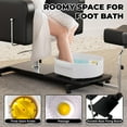 thumbnail image 4 of AKDSteel Chaise de Pédicure Rotation 360° Station de Pédicure Portable avec Repose-Pieds Réglable et Bol de Massage, Tabouret de Pédicure Roulant Sans Plomberie pour Salon de Beauté Salon Maison, 4 of 8