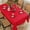 Red2, variant on Larponder Christmas Tablecloth Rectangle, Jacquard Snowflake Pattern Table Cloth for Rectangle Tables, Water Resistant Rectangular Tablecloths for Dining Room & Holiday Decoration