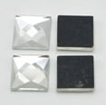 thumbnail image 4 of U8MO 100 Clear Faceted Square Flatback Glass Crystal Rhinestone Gems 10X10mm No Hole, 4 of 7