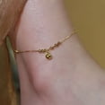 thumbnail image 2 of LYMAYTER Bracelet de Cheville de Vacances pour Femmes - Perles en Alliage, Petite Cloche, Adjust-cyyltable, 2 of 6