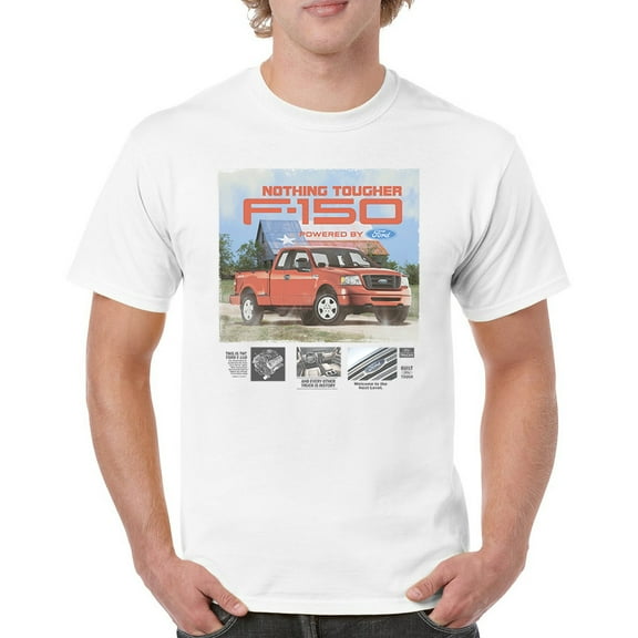 Nothing Tougher F-150 Powered By Ford T-shirt F150 Pickup Truck 4x4 Off-Road American Muscle Raptor V8 Men's Tee