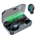 thumbnail image 2 of Bluetooth 5.2 Wireless Earbuds: Waterproof Sport Headset With Charging Case (Black) 2 of 4