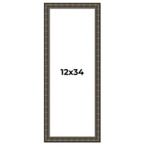 12x34 Frame Black Bamboo Solid Wood Picture Frame Width 1.5 Inches | Interior Frame Depth 0.5
