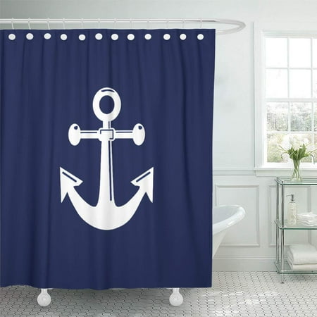 Yusdecor Blue Nautical Bathroom Decor Bath Shower Curtain 60x72 Inch Walmart Canada