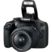 Canon EOS 2000D (Intl Model) DSLR Camera with 18-55mm IS II Lens & Starter Accessory Bundle – Includes: SanDisk Ultra 32GB SDHC Memory Card + Camera Carrying Case + Ultraviolet Filter + MORE