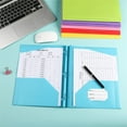 thumbnail image 2 of 2 Pack Plastic Folders with Pockets and Prongs, 3 Prong Folders with Writable Label, Heavy Duty 2-Pocket Folder with Brads, Letter Size Colored Folder Back to School Supplies, 2 of 4