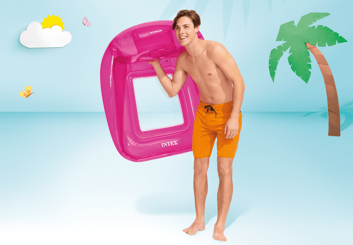 Intex Transparent Lounge - Pink