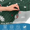 thumbnail image 5 of Yayeee Kitchen Curtains Set of 2 Light Filtering 57"x36" Over Sink Window Panels, Christmas Santa Hats, 5 of 7