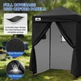 thumbnail image 6 of EAGLE PEAK Flex Ultra Compact 5x5 Changing Room, Oxford Pop-up Canopy, Portable Privacy Sun Shelter, Black, 6 of 9