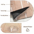 thumbnail image 6 of Round Rug 6Ft Washable Non-Slip, Orange Ombre Circle Area Rugs for Living Room Bedroom, Farmhouse Stripes Modern Abstract Art Indoor Floor Mats Carpet Runner for Home Decor Aesthetic, 6 of 8