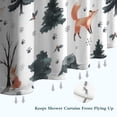 thumbnail image 6 of Multicolor Christmas Forest Pattern Shower Curtain 72"x72" ,Bathroom Decorative Shower Curtains Set with 12 Hooks,Modern Waterproof Washable Shower Curtain, 6 of 6
