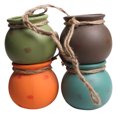 thumbnail image 1 of 1 Set Dangling Flowerpot Decorative Hanging Flowerpot Ceramic Plants Pot Balcony Planter, 1 of 8