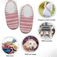 thumbnail image 5 of Whosucclay Slippers for Women Mens Winter Warm Memory Foam Cotton Home Slippers Soft Plush Fleece Slip on House Slippers for Girls Indoor Outdoor Shoes, 5 of 6