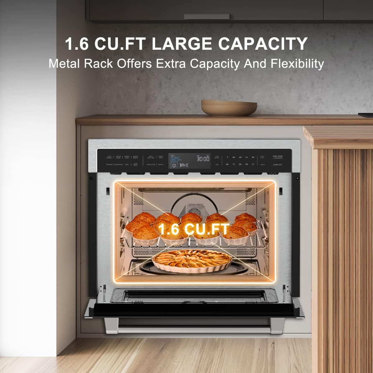 Gasland Chef 24 Inch Built-in Convection Microwave Oven with 1.6 Cu. ft. , 1000 Watt, Sensor Cook, Stainless Steel