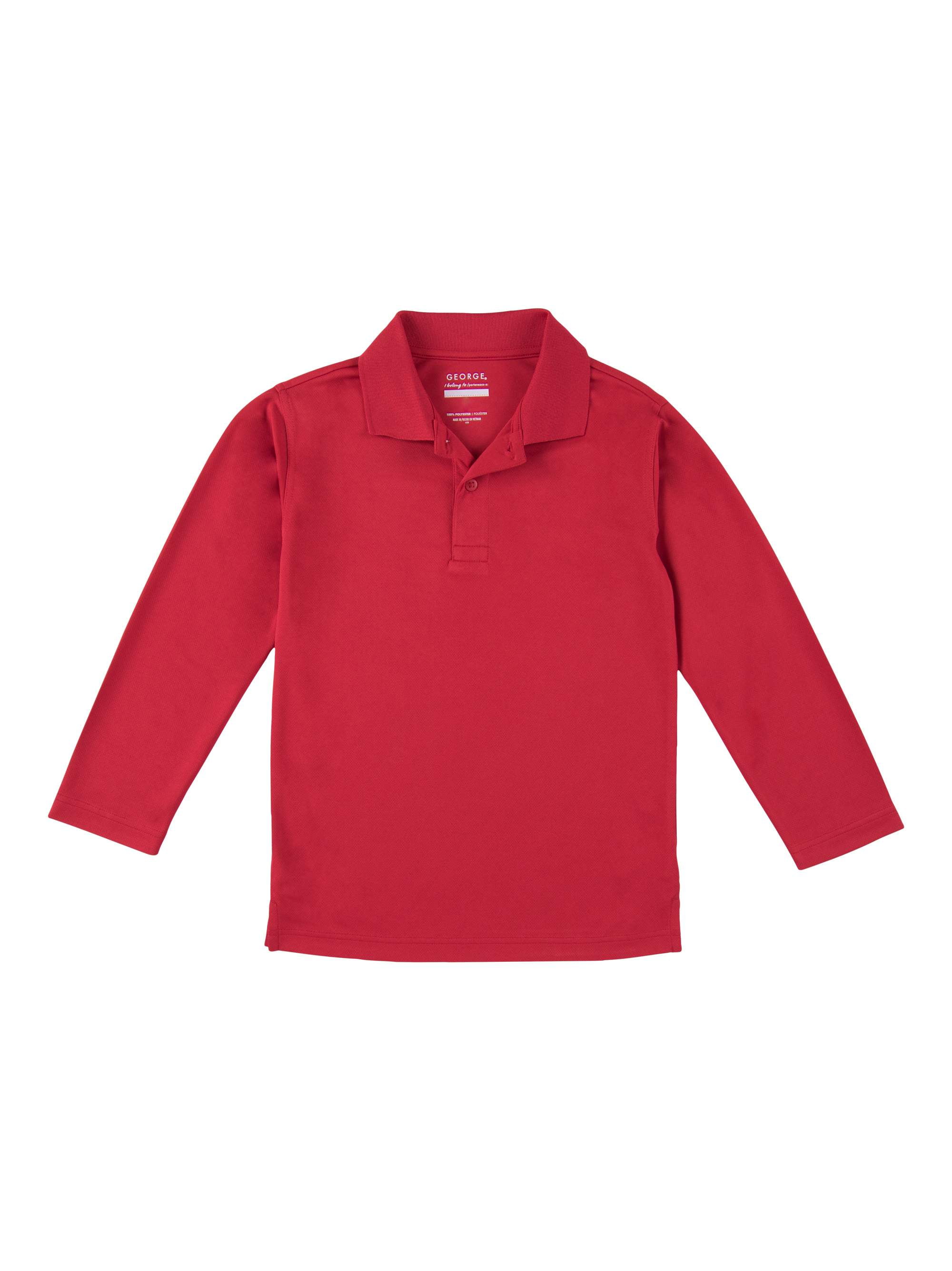 long sleeve performance polo