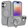 thumbnail image 1 of [PST] iPhone 16 Plus Ring Case, Hybrid Magnetic Case with Kickstand Ring Stand (MagSafe Compatible), 1 of 5