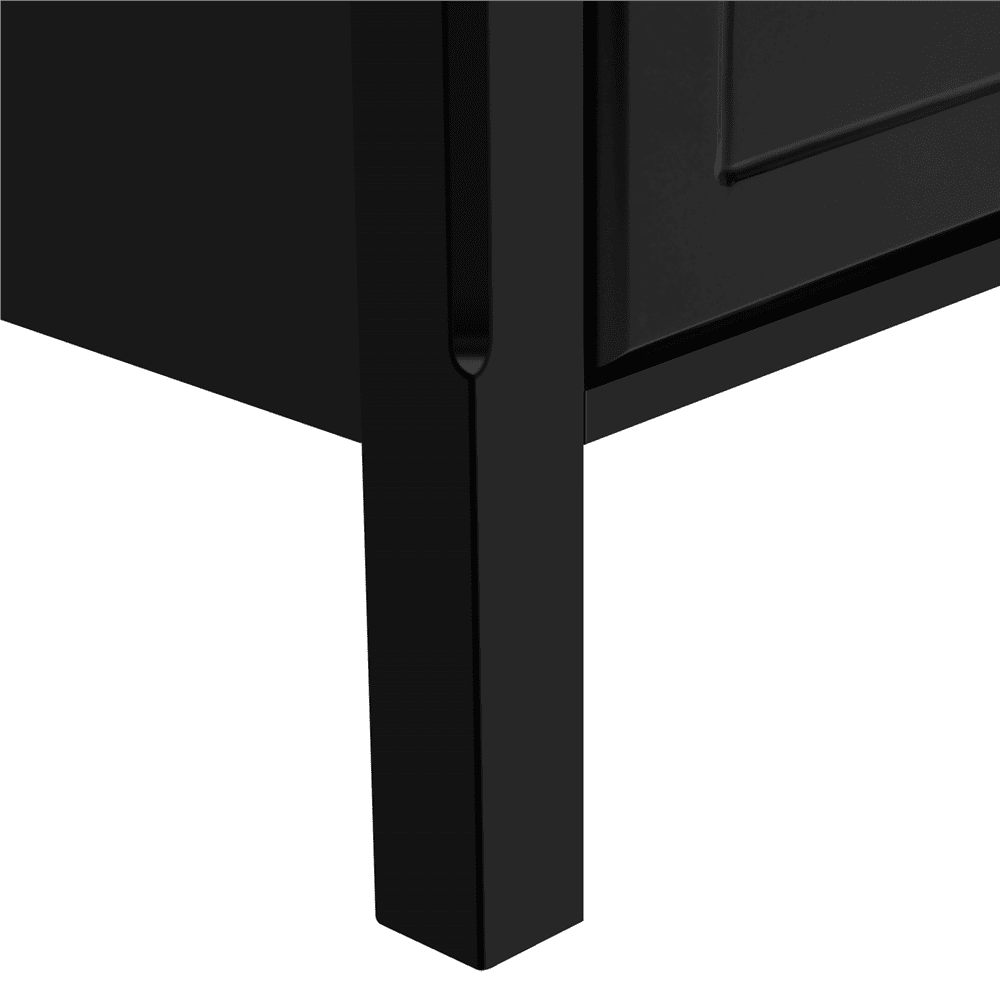 Yaheetech 3 Drawer Nightstand for Living Room, Black