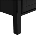 thumbnail image 6 of Renwick 3 Drawer Nightstand with Solid Wood Legs for Bedroom, Adults, Black, 6 of 8