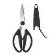 thumbnail image 2 of Mainstays Black Handle Stainless Steel Multi-Purpose 8.6in Kitchen Shears, 2 of 8