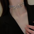 thumbnail image 2 of Collar de mariposa con diamantes completos, cadena de clavícula con personalidad, adecuado para collares decorativos para mujer, 2 uds., 2 of 5