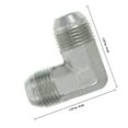 thumbnail image 2 of unbranded Conector 90 Para Tubería Plateado De Hierro Galvanizado Con Rosca Externa Resistente, 2 of 8
