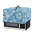 thumbnail image 7 of TSOVTHRID Daisy Blue Tie Dye Print Dust Cover for Microwave Oven Stain-Resistant Microwave Oven Cloth Cover with Handle Heat-Resistant Kitchen Appliance Protector, 18.25"W x 14.5"D x 11"H, S, 7 of 7