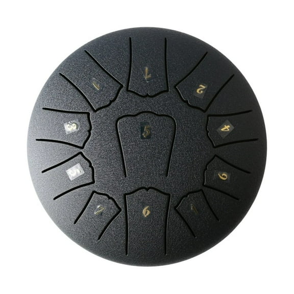 Mini Steel Tongue Drum 6 Inch 11 Notes Hollow Drum Music Drum Ethereal Drum Yoga Meditation Drum Percussion Instruments