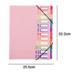 thumbnail image 2 of Almacenamiento de archivos de libros de datos a4 multicapa 12 capas de carpeta de clasificación de arco iris Ormromra CPB-US-XD200-4, 2 of 5