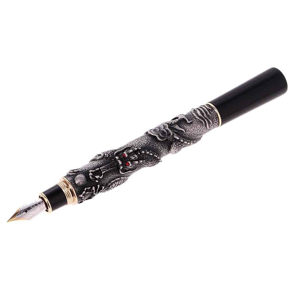 Dualoai JINHAO DRAGON KING PLAY PEARL FINE NIB FOUNTAIN PEN Office Students - Bronze,