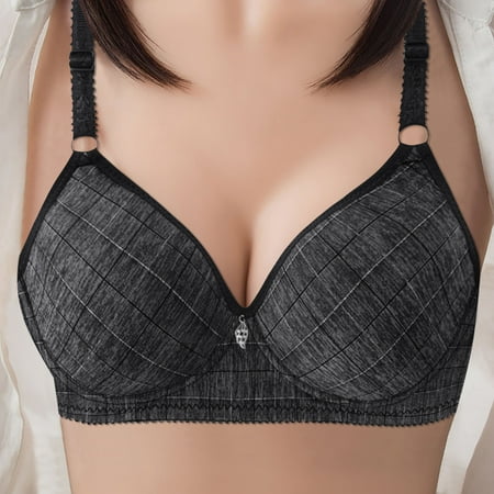 

Bras For Women No Underwire Women Sexy Large Size Simple Lattice Adjustable Shoulder Strap Underwire Underwear Bra