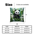 thumbnail image 5 of Panda Elegant Velvet Throw Pillow Covers and Inserts - Set of 2, Available in 16x16, 18x18, 20x20 Inches for Home Decor, Unique Patterns for Sofa, 5 of 6
