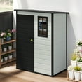 thumbnail image 5 of Uforic 5x3ft Resin Outdoor Storage Shed,Waterproof Garden Tool Storage with Window, Lockable Outside Storage for Patio,Lawn,Backyard, 5 of 8