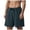 Dark Green, variant on Ymyiu Big Mens Shorts Men's Casual Classic-Fit Shorts Elastic Waist Daily Wear Baech Summer Shorts Size 2XL(Dark Gray, 2XL)