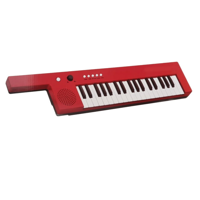 Teclado de 37 Teclas piano guitarra portátil Órgano Electónnico mini keytar instrumento musical educativo para principiantes niños batería de litio incorporada negros