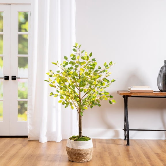 Indoor/Outdoor LED Ficus Tree 4'